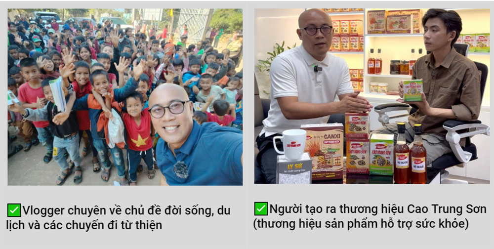 Cao Anh Trung vừa là Vlogger vừa là người tạo ra thương hiệu Cao Trung Sơn