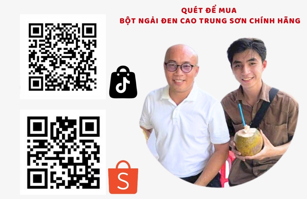 Quét mã để mua bột ngải đen Cao Trung Sơn chính hãng