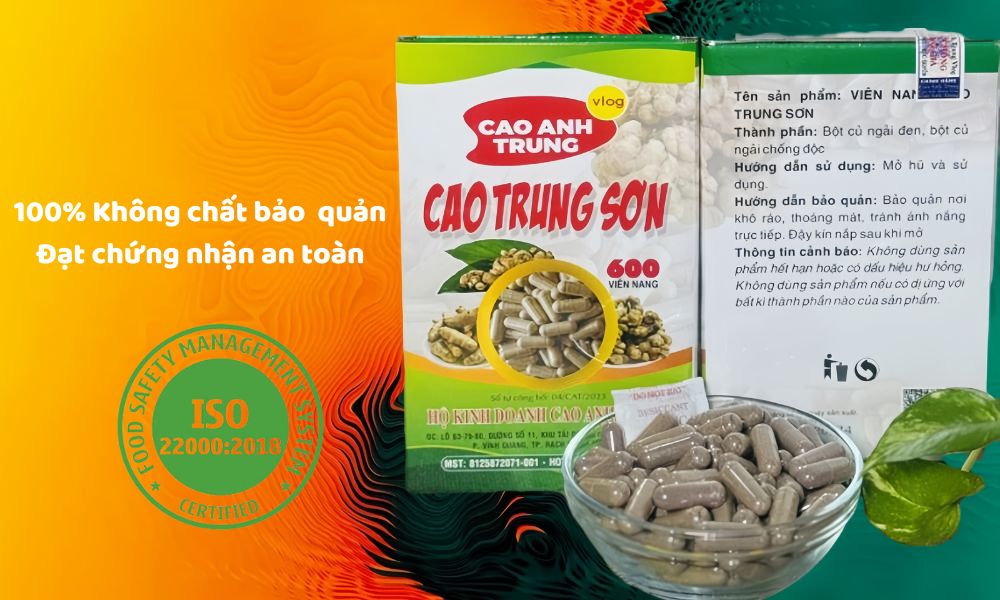 Viên bột ngải đen Cao Trung Sơn